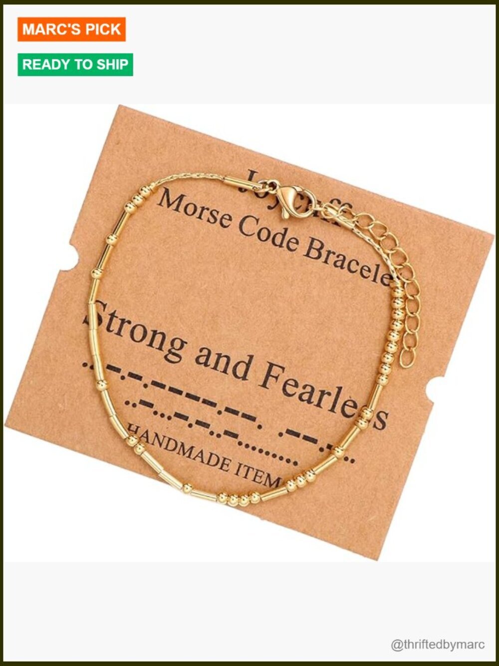 Morse Code Inspirational Bracelet Stainless Steel Encouragement Gift